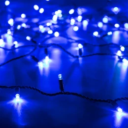 Фото #1 товара Светодиодная гирлянда ARD-STRING-CLASSIC-10000-BLACK-100LED-FLASH BLUE (230V, 7W) (Ardecoled, IP65)