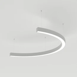 Фото #1 товара Светильник SP-LINE-HANG-ARC-C3535-D800-34W Warm3000 (WHITE, 230V) (Arlight, Металл)