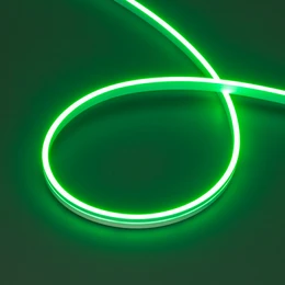 Фото #1 товара Светодиодная лента герметичная MOONLIGHT-SIDE-A168-4x10mm 24V Green (7.2 W/m, IP65, 5m, wire x2) (Arlight, Вывод кабеля прямой)