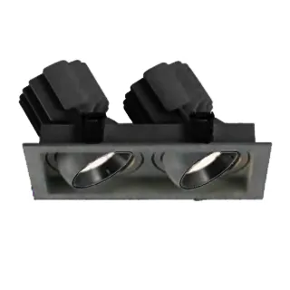 Фото #1 товара Светильник MS-VORTEX-BUILT-S250x140-2x30W Warm3000 (BK-BK, 30 deg, 230V) (Arlight, IP20 Металл, 5 лет)