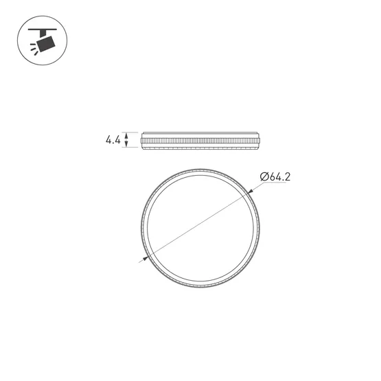Фото #3 товара Фильтр LGD-ARTIFACT-UV-LENS-R62 (BK) (Arlight, Металл)