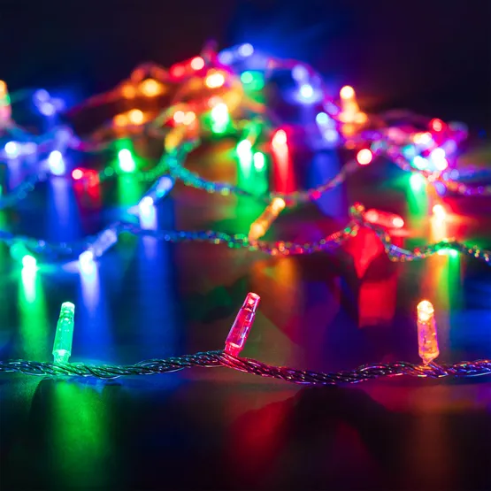 Фото #1 товара Светодиодная гирлянда ARD-STRING-CLASSIC-10000-CLEAR-100LED-LIVE RGB (230V, 7W) (Ardecoled, IP65)