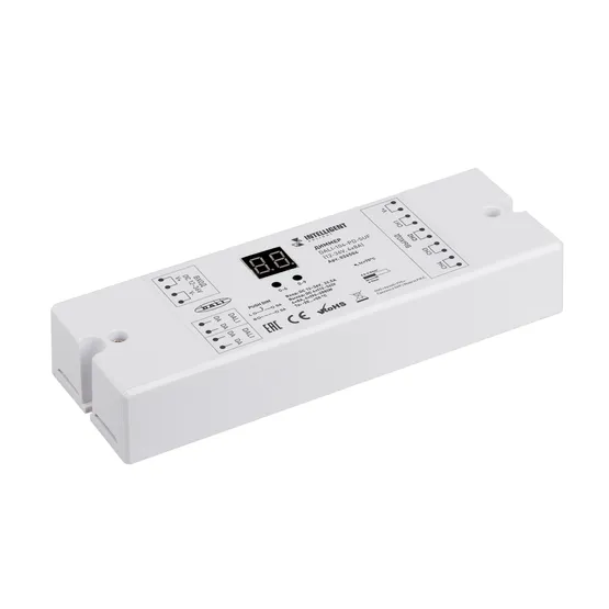 Фото товара INTELLIGENT ARLIGHT Диммер DALI-104-PD-SUF (12-36V, 4х8А) (IARL, IP20 Пластик, 3 года)