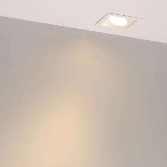 Фото #6 товара Светильник MS-VORTEX-BUILT-S90x90-12W Warm3000 (WH-WH, 40 deg, 230V) (Arlight, IP20 Металл, 5 лет)