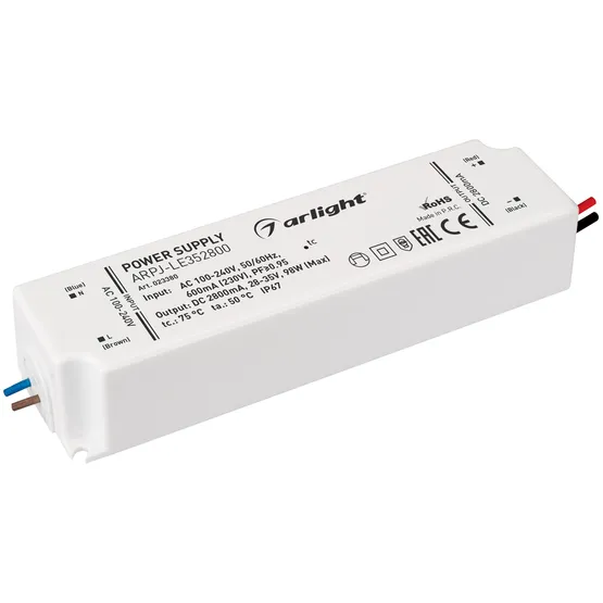 Фото товара Блок питания ARPJ-LE352800 (98W, 2800mA, PFC) (Arlight, IP67 Пластик, 3 года)