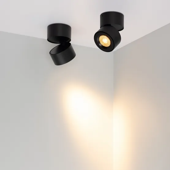 Фото #4 товара Светильник SP-POINT-SURFACE-R85-12W Warm3200-MIX (BK, 36 deg, 230V) (Arlight, IP20 Металл, 5 лет)