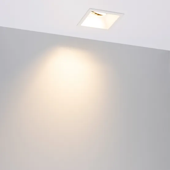 Фото #6 товара Светильник MS-FLOW-BUILT-S85x85-12W Warm3000 (WH, 38 deg, 230V) (Arlight, IP20 Металл, 5 лет)