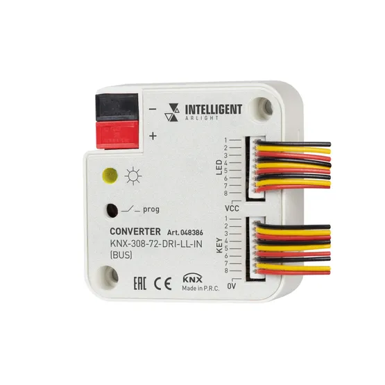 Фото товара INTELLIGENT ARLIGHT Конвертер KNX-308-72-DRI-LL-IN (BUS) (IARL, IP20 Пластик, 2 года)