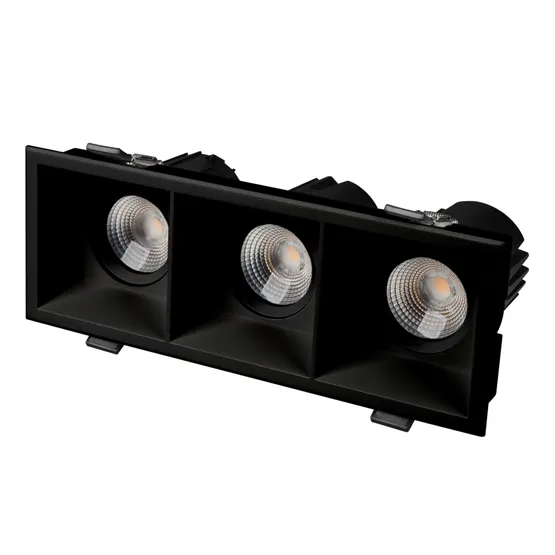 Фото #1 товара Светильник MS-FLOW-BUILT-S230x85-3x6W Warm3000 (BK, 38 deg, 230V) (Arlight, IP20 Металл, 5 лет)