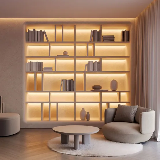 Фото #4 товара Светодиодная лента FC-A240-10mm 24V Day4000-CX1 (24 W/m, IP20, 5m) (Arlight, резка 1 светодиод)