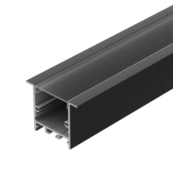 Фото #2 товара Профиль SL-LINIA49-F-2000 ANOD BLACK (Arlight, Алюминий)