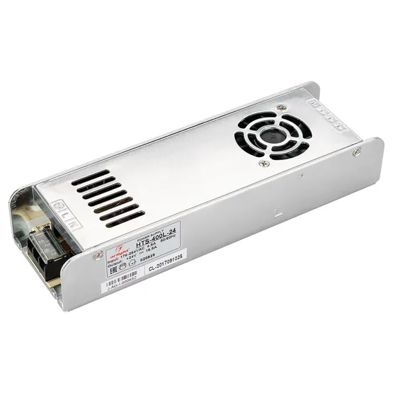Фото #1 товара Блок питания HTS-400L-24 (24V, 16.5A, 400W) (Arlight, IP20 Сетка, 3 года)