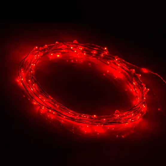Фото товара Светодиодная нить WR-5000-1608-100LED Red (12V, 2.1W) (Arlight, IP65)