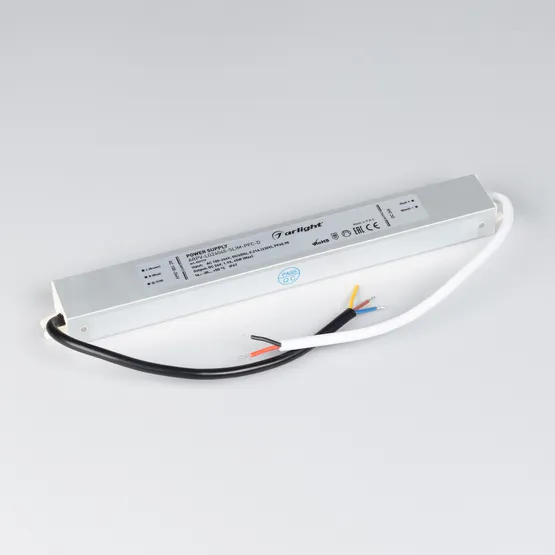 Фото #2 товара Блок питания ARPV-LG24045-SLIM-PFC-D (24V, 1.9A, 45W) (Arlight, IP67 Металл, 5 лет)