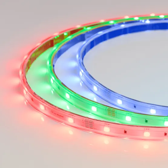 Фото #1 товара Светодиодная лента RTW 2-5000PS 24V RGB (5060, 150 LED, LUX) (Arlight, 7.2 Вт/м, IP67)