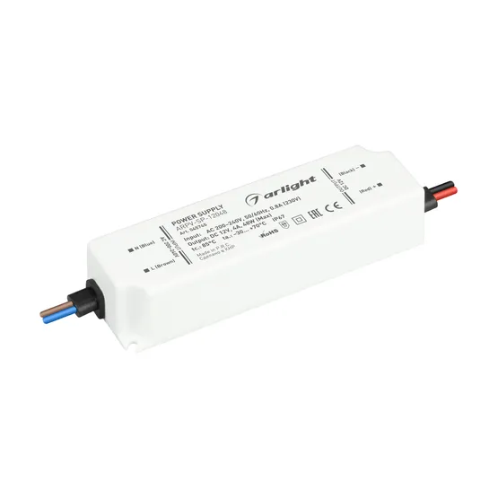 Фото товара Блок питания ARPV-SP-12048 (12V, 4A, 48W) (Arlight, IP67 Пластик, 5 лет)