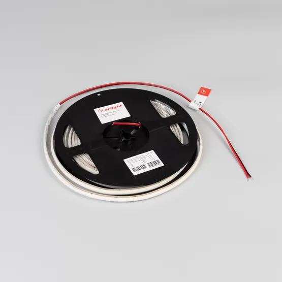 Фото #2 товара Светодиодная лента SOB-M288-10mm 24V Warm3500 (10 W/m, IP20, 5m) (Arlight, резка 1 светодиод)