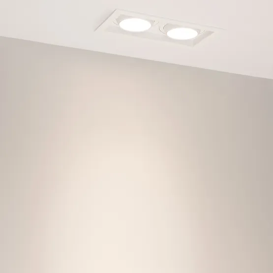 Фото #6 товара Светильник MS-VORTEX-BUILT-S210x117-2x20W Day4000 (WH-WH, 20 deg, 230V) (Arlight, IP20 Металл, 5 лет)