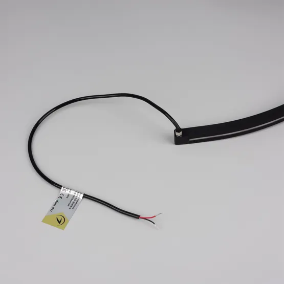 Фото #3 товара Светодиодная лента герметичная NOVA-TOP-BLACK-A120-16x15mm 24V Warm3000 (10 W/m, IP67, 2835, 5m, wire x2) (Arlight, Вывод боковой, 5 лет)