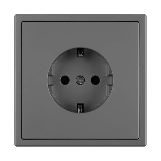 Фото #3 товара Механизм электрической розетки SCT-NOBE-MEU1-SFPL-GR (230V, 16A) (Arlight, Серый базальт)