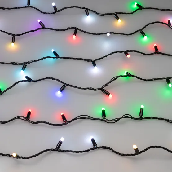 Фото #3 товара Светодиодная гирлянда ARD-STRING-CLASSIC-10000-BLACK-100LED-MILK-SYNC RGB (230V, 6.5W) (Ardecoled, IP65)
