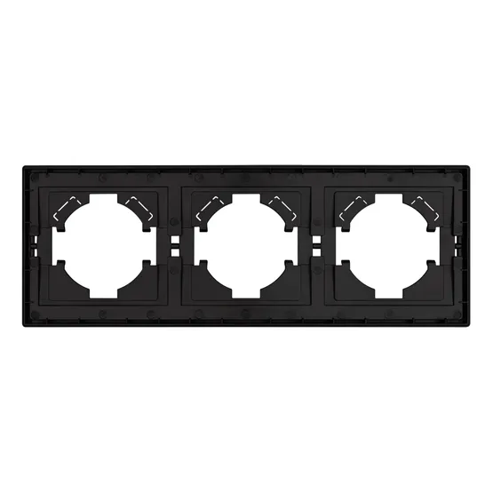 Фото #3 товара Рамка пластиковая FRM-TENDO-SFPL-3-BK (Arlight, -)