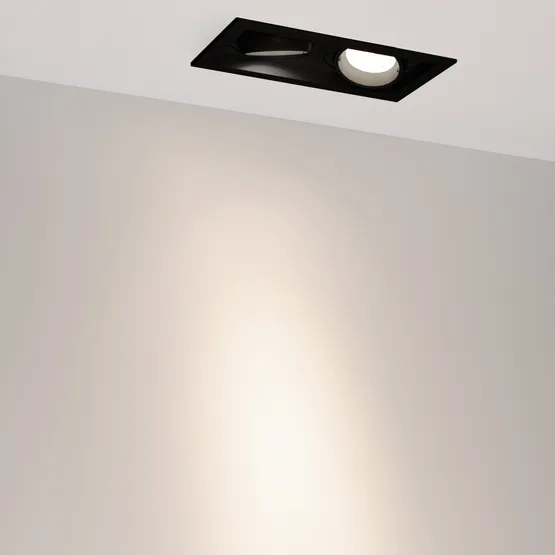 Фото #2 товара Светильник MS-VORTEX-BUILT-S210x117-2x20W Day4000 (BK-BK, 20 deg, 230V) (Arlight, IP20 Металл, 5 лет)