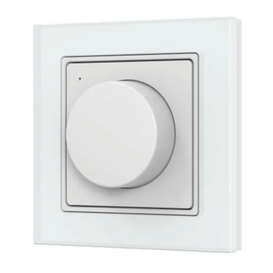 Фото товара INTELLIGENT ARLIGHT Роторная панель SMART-RF-801-32-MULTI белая, квадрат. (3V, стекло, 2.4G) (IARL, IP20 Пластик, 5 лет)