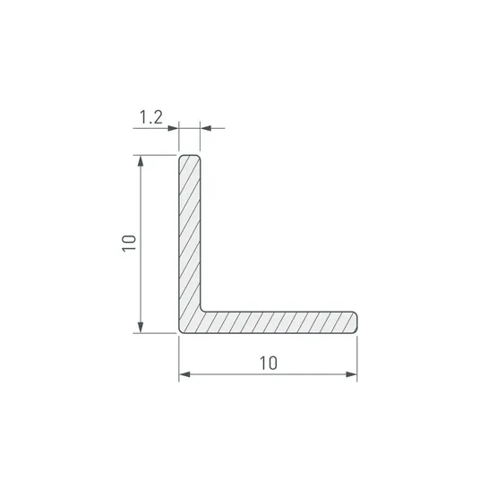 Фото #2 товара Уголок ARH-W10x10x1,2-3000 BLACK (Arlight, Алюминий)