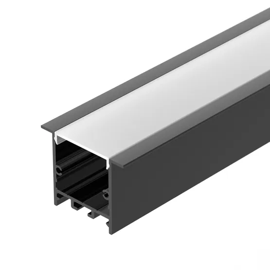 Фото #1 товара Профиль SL-LINIA49-F-2000 ANOD BLACK (Arlight, Алюминий)