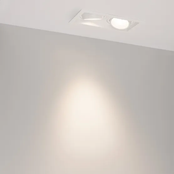 Фото #3 товара Светильник MS-VORTEX-BUILT-S210x117-2x20W Day4000 (WH-WH, 40 deg, 230V) (Arlight, IP20 Металл, 5 лет)