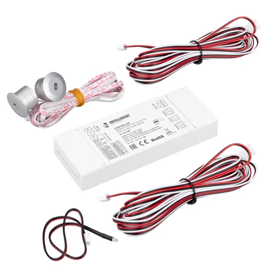 Фото товара INTELLIGENT ARLIGHT Контроллер лестничный SMART-PWM-102-72-SH-PD-SUF (12-48V, 2x6A, SENS) (IARL, IP20 Пластик, 5 лет)