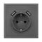 Минифото #2 товара Механизм розетки с USB зарядкой SCT-NOBE-MUAA-SFPL-GR (230V, 16A) (Arlight, Серый базальт)
