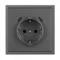 Минифото #2 товара Механизм розетки с USB зарядкой SCT-NOBE-MUCC-SFPL-GR (230V, 16A) (Arlight, -)