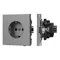 Минифото #1 товара Механизм электрической розетки SCT-TENDO-MEU1-PL-GR (230V, 16A) (Arlight, -)